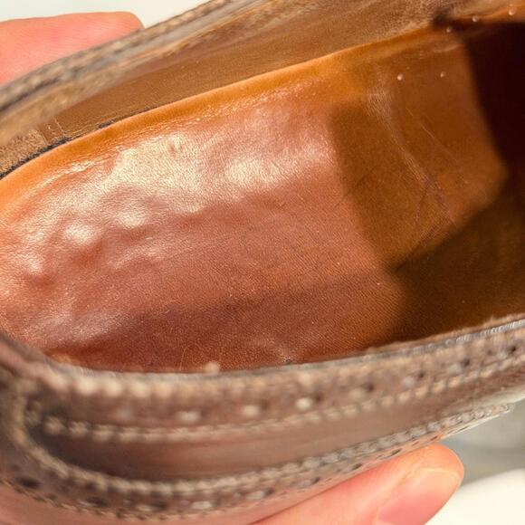 Kiton Men’s Oxford Dress Shoes US 11.5 12 Antique Dark Brown Museum Patina